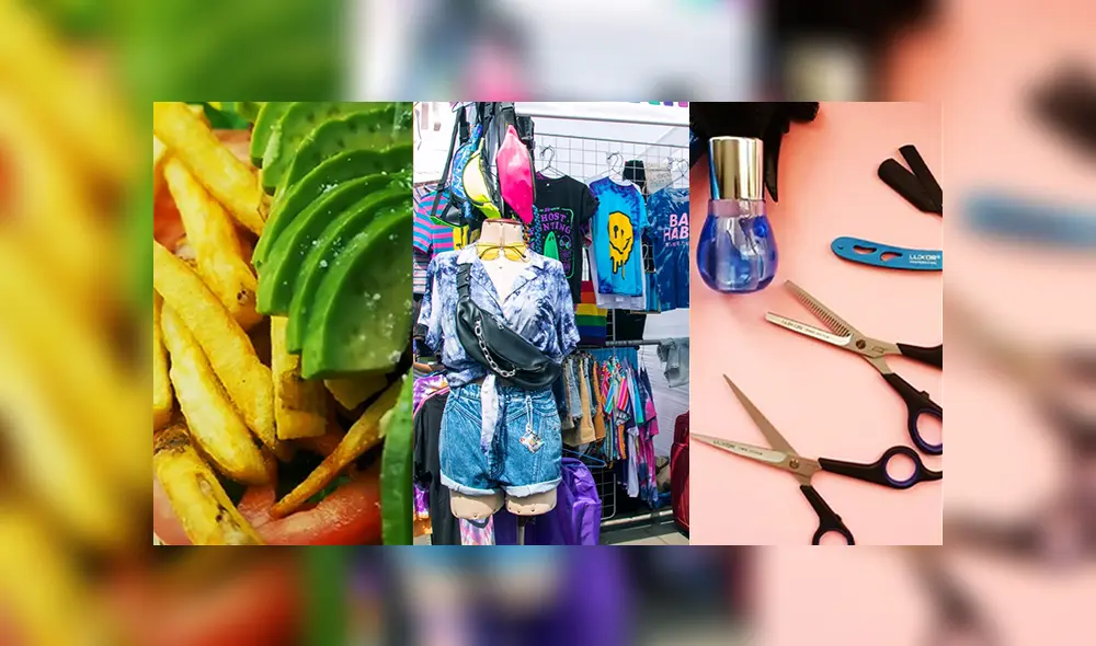 Conoce estos tres negocios que le sacaron la vuelta a la adversidad y renovaron su servicio. Foto: Composición LR (Feria Cachinera, Cocina Natural, Aida Bell Store).