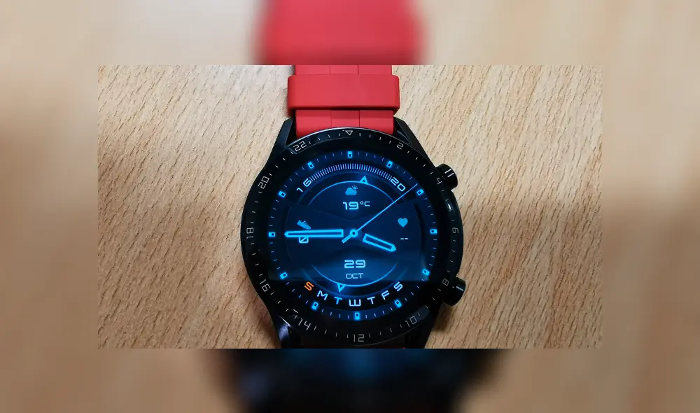 El Huawei Watch GT 2 posee una pantalla OLED de 1.39 pulgadas. Foto: Juan José López. El Huawei Watch GT 2 posee una pantalla OLED de 1.39 pulgadas. Foto: Juan José López.