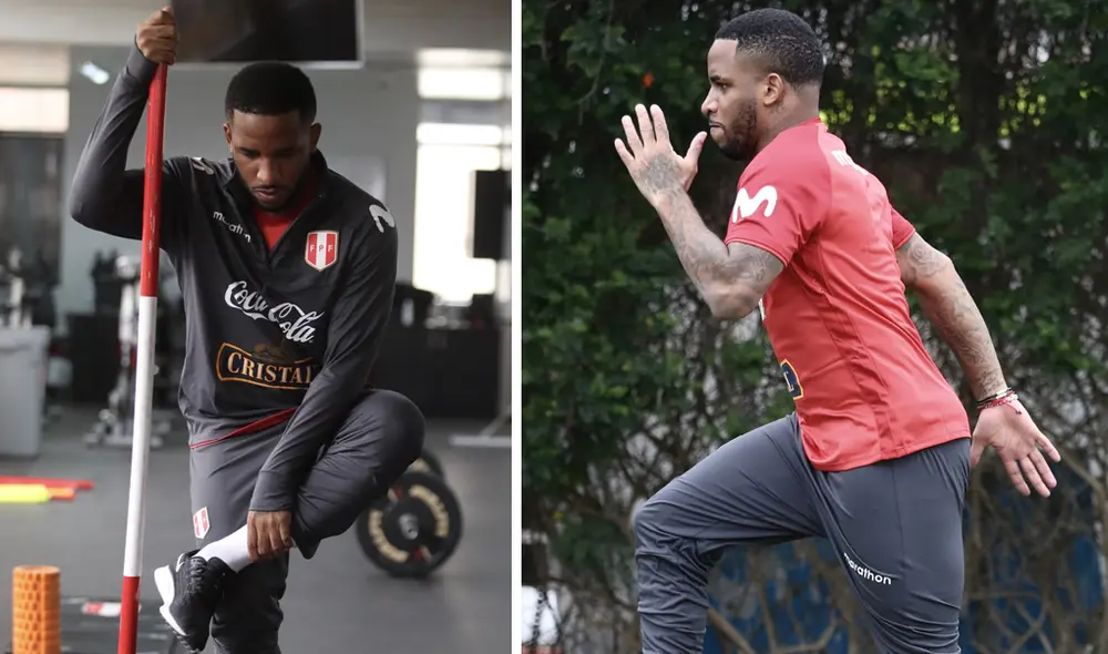 Jefferson Farfán entrena en la Videna de San Luis. | Foto: FPF