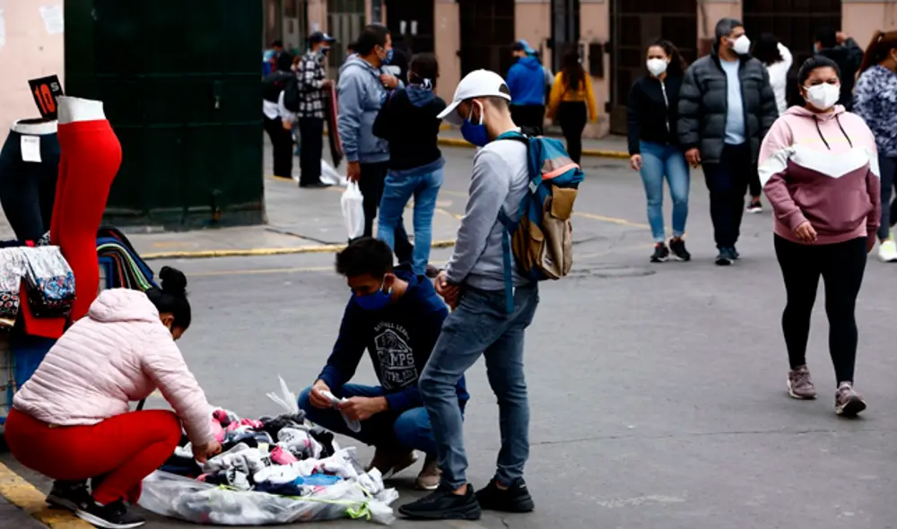 Primer domingo de 'nueva normalidad' en el centro de Lima. Fotos: Marco Cotrina/La República.