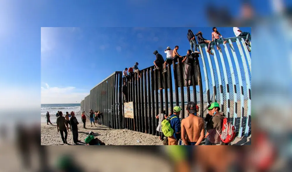 Migrantes centroamericanos hacia Estados Unidos. Foto: EFE.