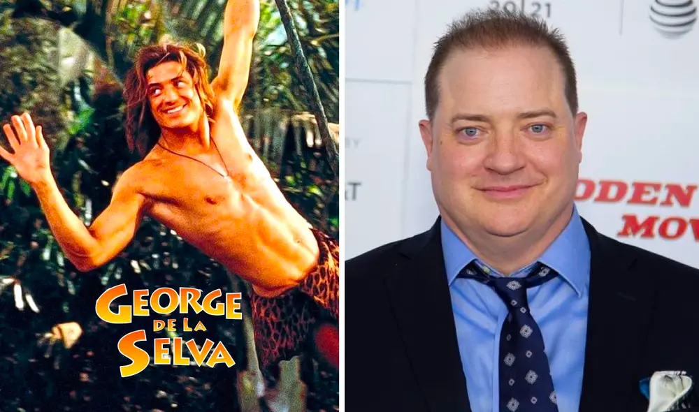 "George de la selva", protagonizada por Brendan Fraser, se estrenó el 16 de julio de 1997. La película de Disney fue una especie de parodia de Tarzán. Foto: composición LR/Disney/Esquire