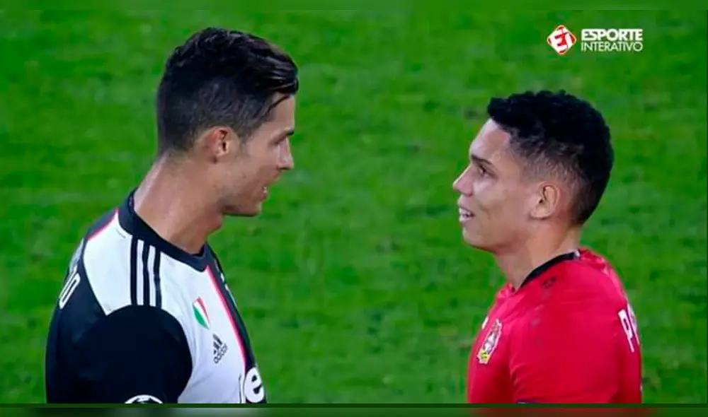 Cristiano Ronaldo: Paulinho, del Bayer Leverkusen, conoció en persona a su ídolo. Foto: Captura de video. Cristiano Ronaldo: Paulinho, del Bayer Leverkusen, conoció en persona a su ídolo. Foto: Captura de video.
