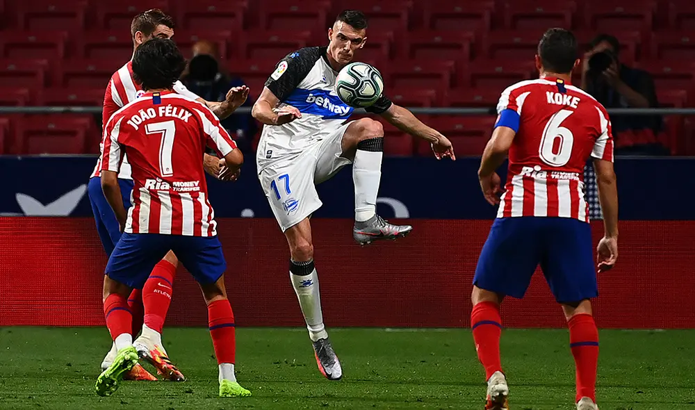 Atlético de Madrid vs. Alavés por LaLiga Santander. | Foto: AFP Atlético de Madrid vs. Alavés por LaLiga Santander. | Foto: AFP