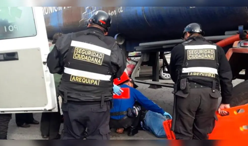 Hombre falleció luego de ser atropellado por cisterna. Hombre falleció luego de ser atropellado por cisterna.