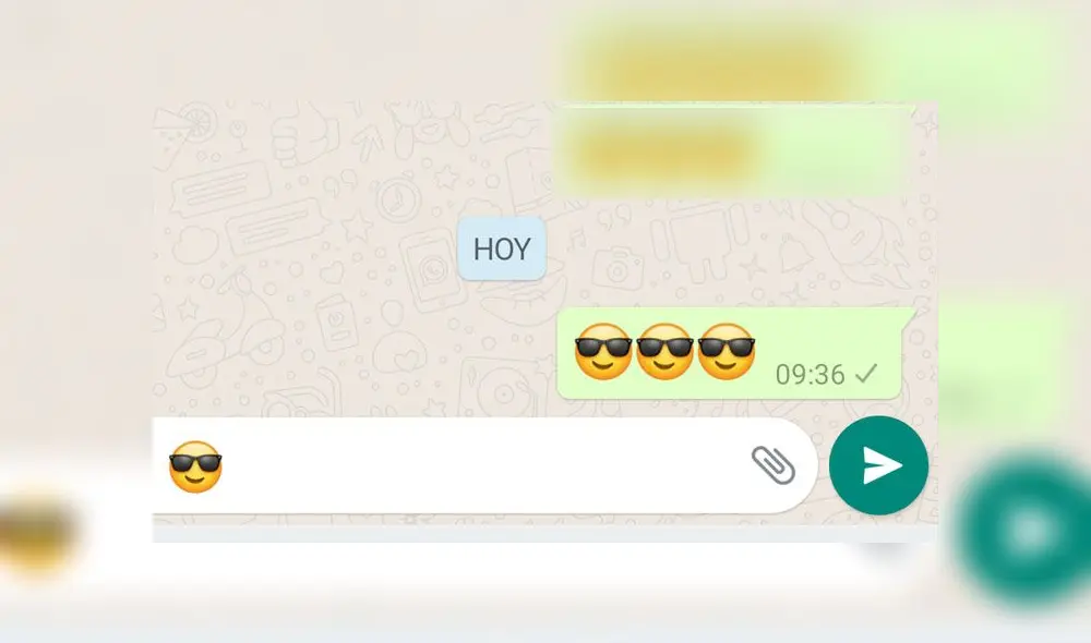 El emoji de la cara sonriente con gafas de sol de WhatsApp a menudo se utiliza para transmitir la sensación argot de cool.
