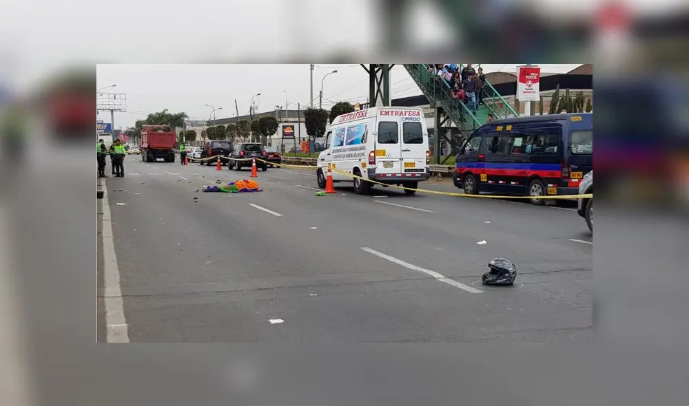 José Carlos Verano Paino perdió la vida en el acto tras el choque. (Foto: Christian Moreno / La República)