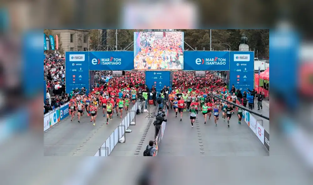 Deportista de 51 años muere de un paro en plena maratón de Santiago de Chile 