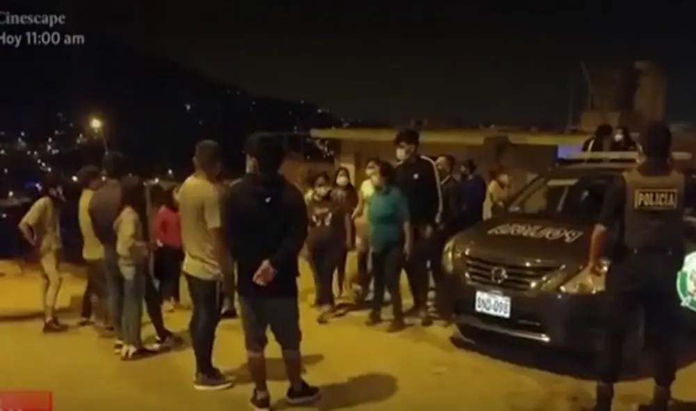 Vecinos alertaron a la PNP tras los ataques en el asentamiento Nueva Generación. Foto: captura de Canal N