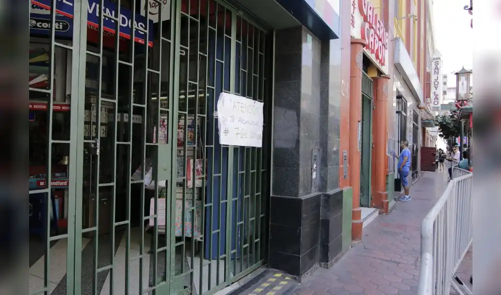 Galerías comerciales del ''Barrio Chino'' permanecen clausuradas. [FOTO]