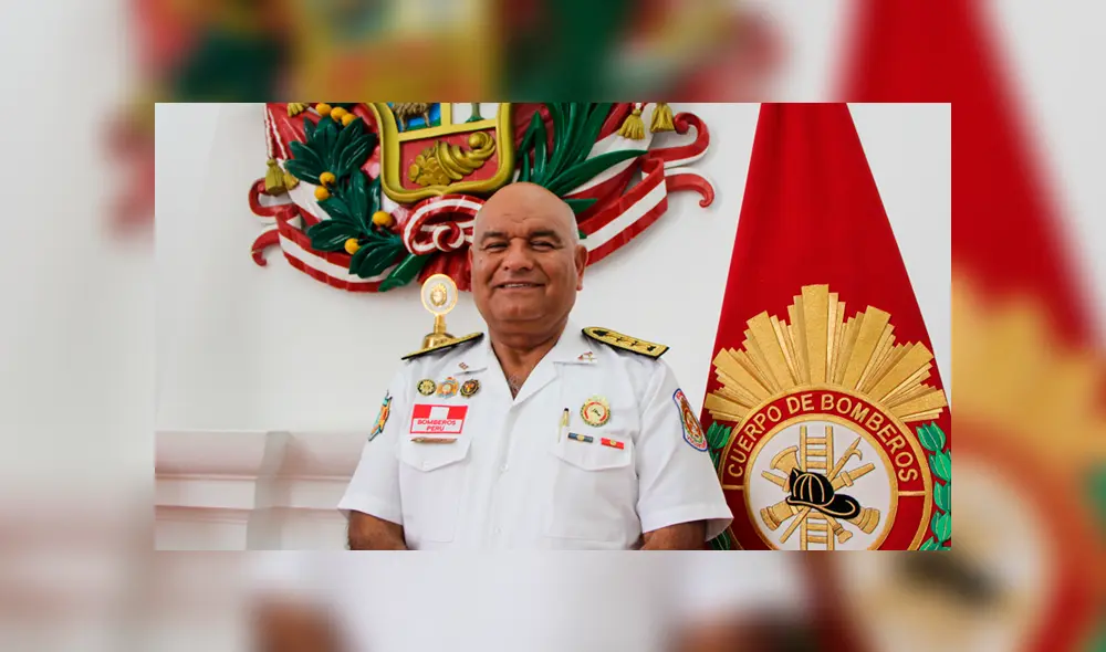 Larry Steve Lynch Solis es el nuevo comandante general del Cuerpo de Bomnberos Voluntarios del Perú. Foto: CGBVP