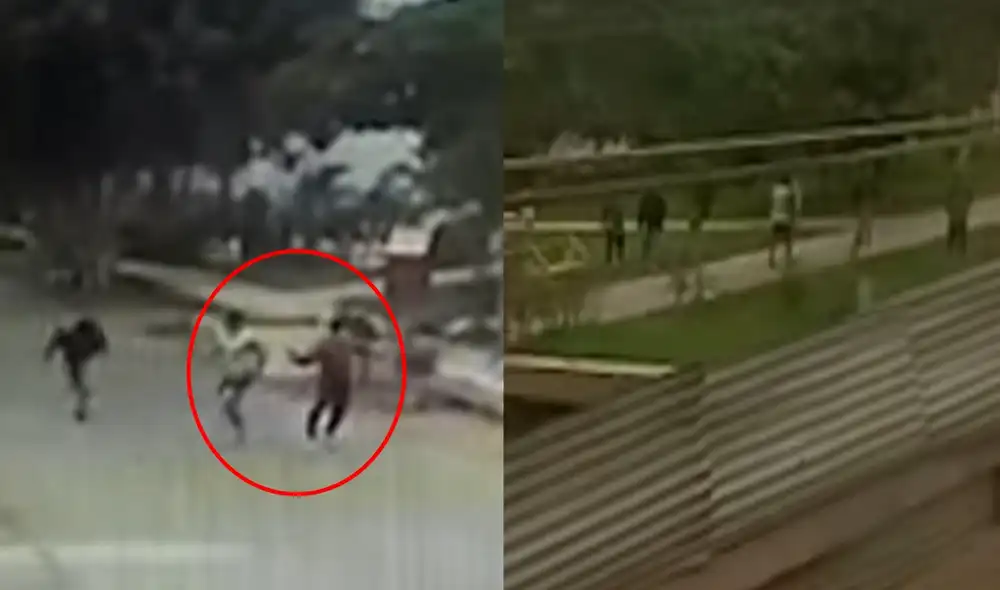 El enfrentamiento ocurrió a las 11 de la mañana del lunes 21 de junio. Foto: captura de Panamericana Televisión El enfrentamiento ocurrió a las 11 de la mañana del lunes 21 de junio. Foto: captura de Panamericana Televisión