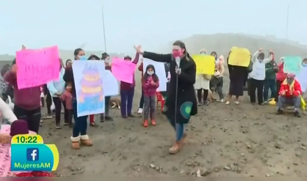 Thais Casalino recibe emotiva sorpresa por su cumpleaños  Foto: captura de Latina