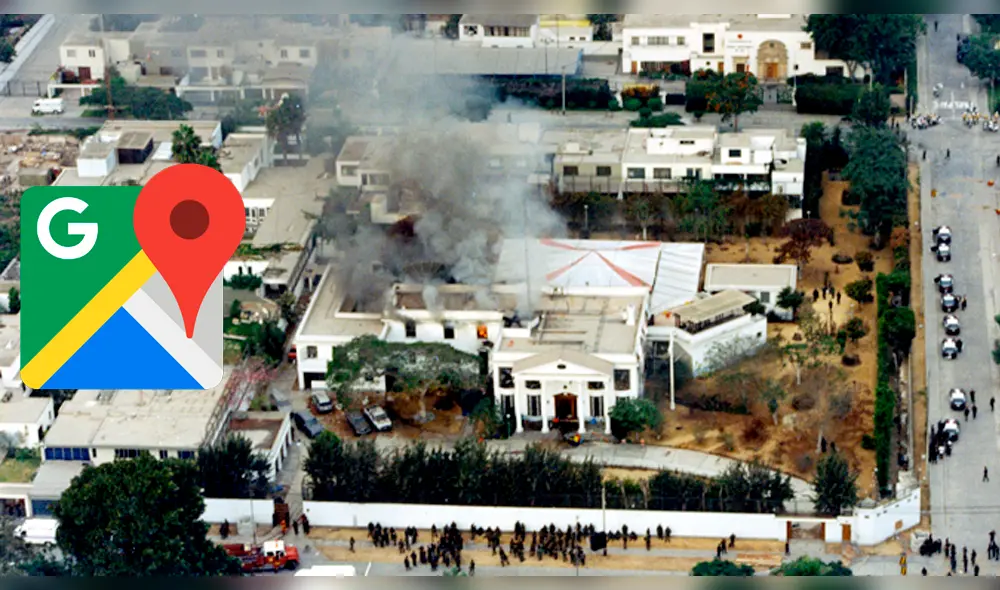 Google Maps: Así luce la residencia del embajador de Japón tomada por el MRTA [FOTOS]