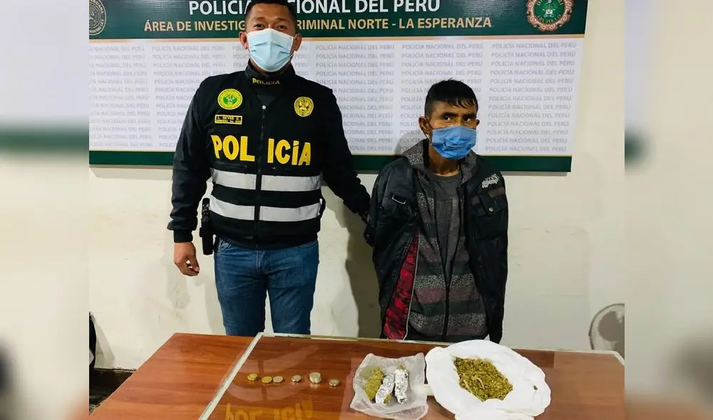 Detenido se puso nerviosos cuando vio a la Policía. Detenido se puso nerviosos cuando vio a la Policía.