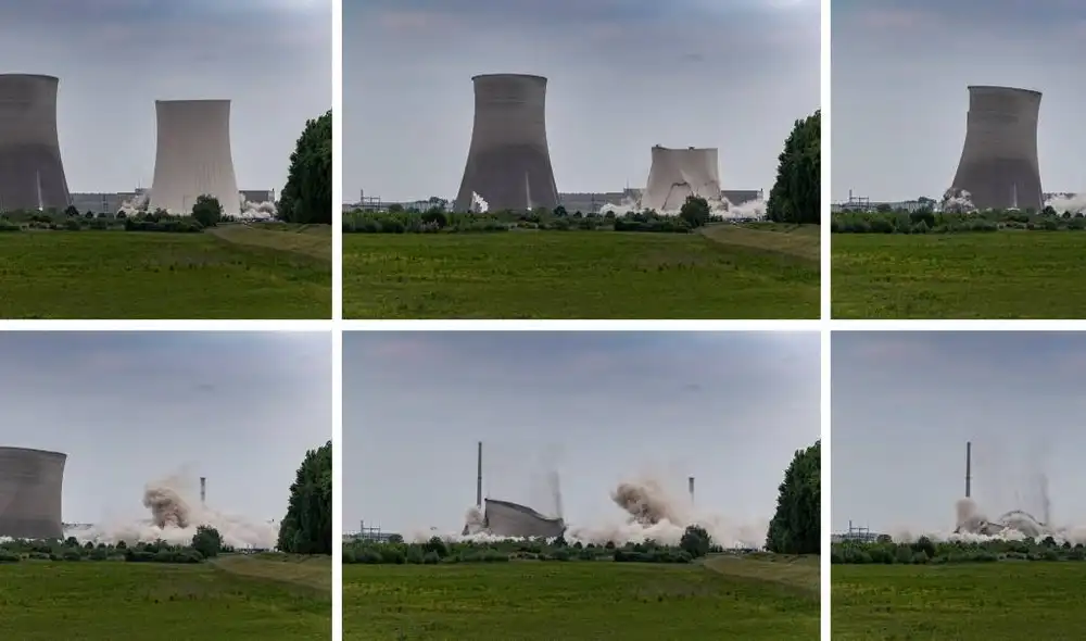 Así fue la secuencia de destrucción de ambos reactores. Foto: Reuters Así fue la secuencia de destrucción de ambos reactores. Foto: Reuters