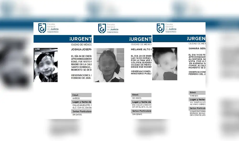 Niños desaparecidos Ciudad de México Niños desaparecidos Ciudad de México
