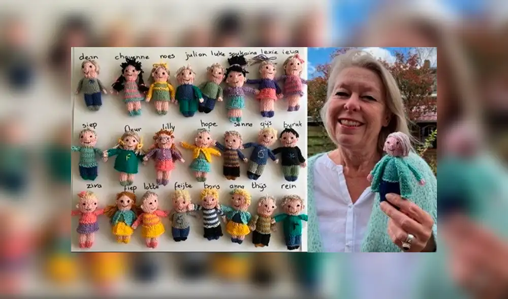 Ingeborg demoró entre 3 a 4 horas en confeccionar las pequeñas piezas hechas en hilo.