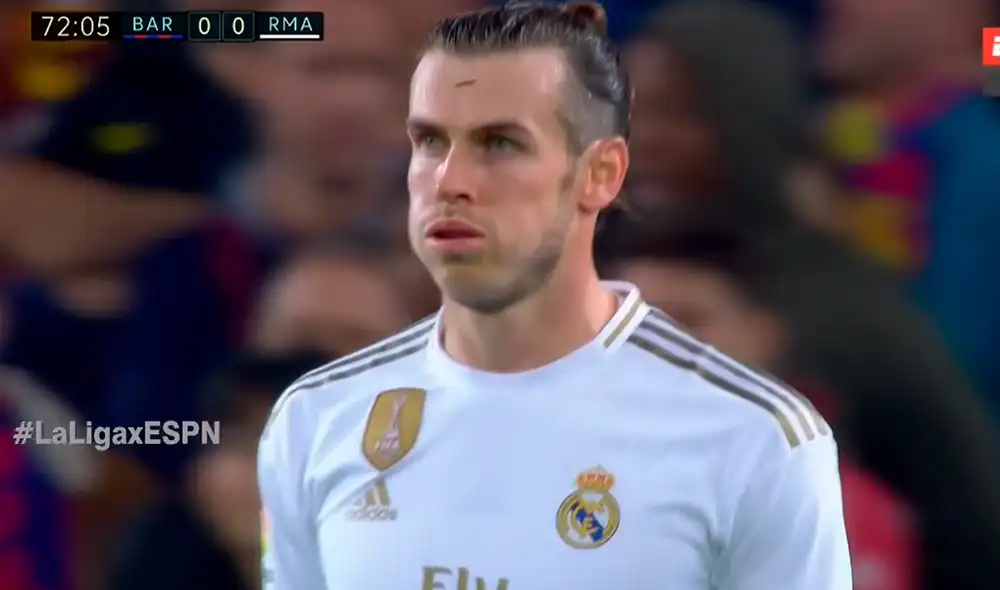 Gareth Bale marcó un golazo tras gran jugada colectiva del Real Madrid, pero el árbitro se lo anuló. | Foto: ESPN 2 Gareth Bale marcó un golazo tras gran jugada colectiva del Real Madrid, pero el árbitro se lo anuló. | Foto: ESPN 2
