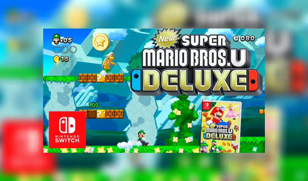 New Super Mario Bros U. Deluxe para Switch solo pesa 100MB más que versión de Wii U [VIDEO]