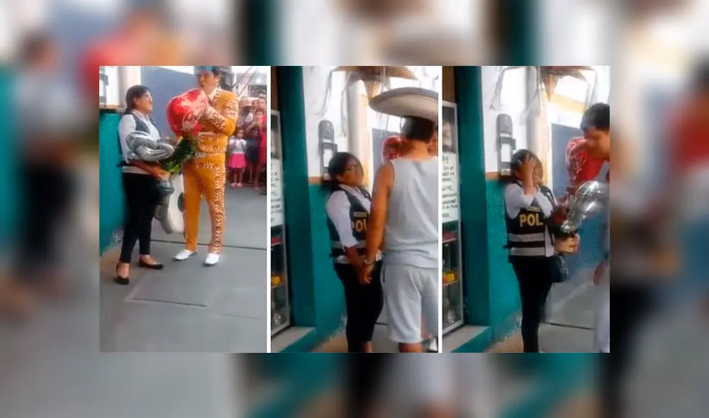 Facebook viral: mariachi peruano le pide matrimonio a novia policía, pero es rechazado en público [VIDEO]