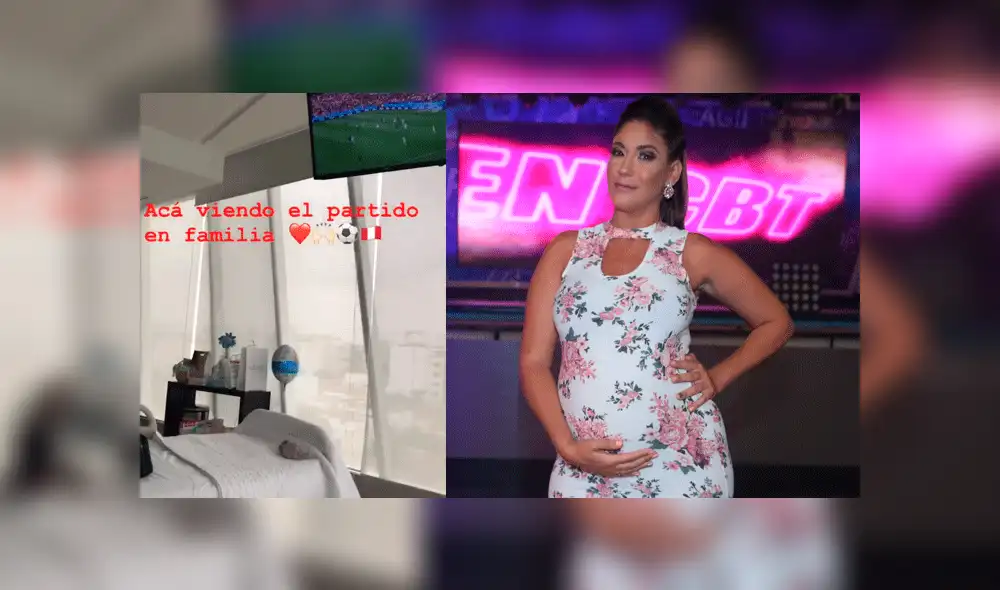 Tilsa Lozano mostró a su bebé Massimo durante el encuentro de Perú vs Francia [VIDEO]