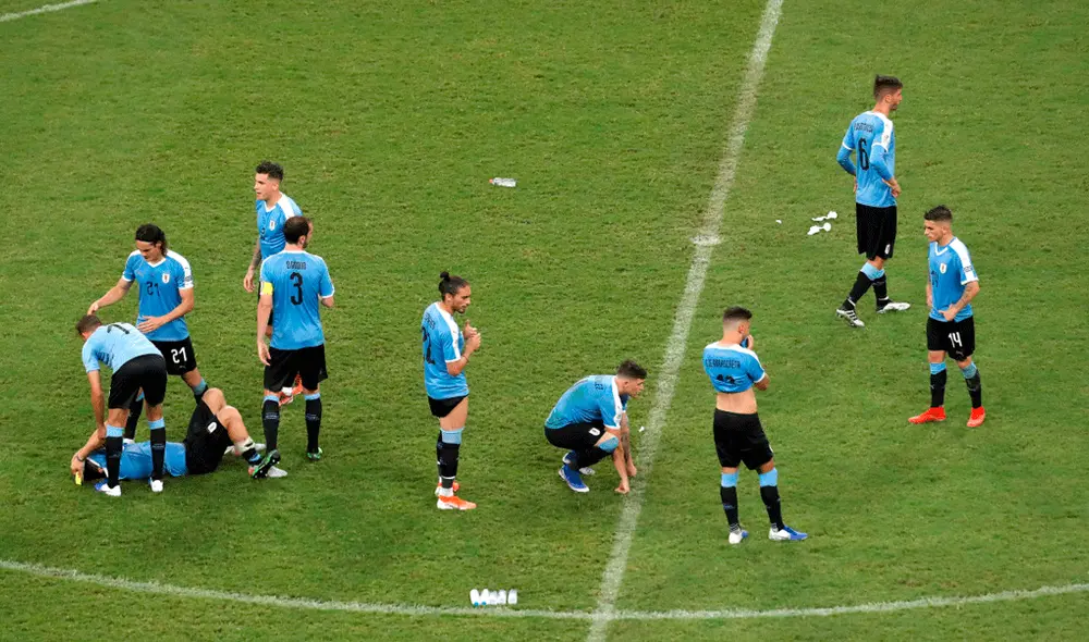 Luis Suarez lloró tras fallar el primer penal del Perú vs. Uruguay por cuartos de final de la Copa América 2019. | Foto: EFE Luis Suarez lloró tras fallar el primer penal del Perú vs. Uruguay por cuartos de final de la Copa América 2019. | Foto: EFE