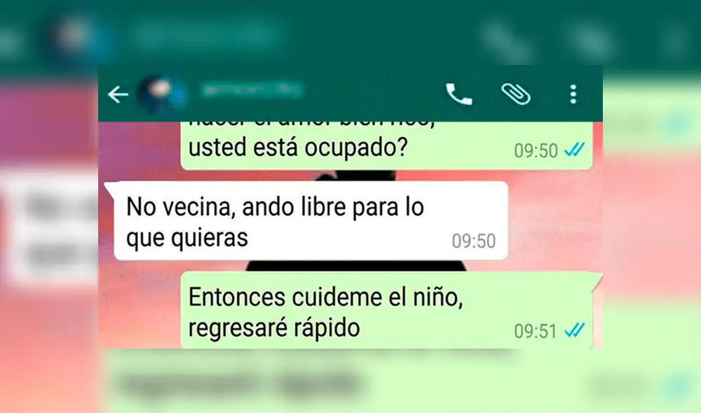 WhatsApp: supuso que su sexy vecina le coqueteaba, pero se llevó tremenda decepción [FOTOS]