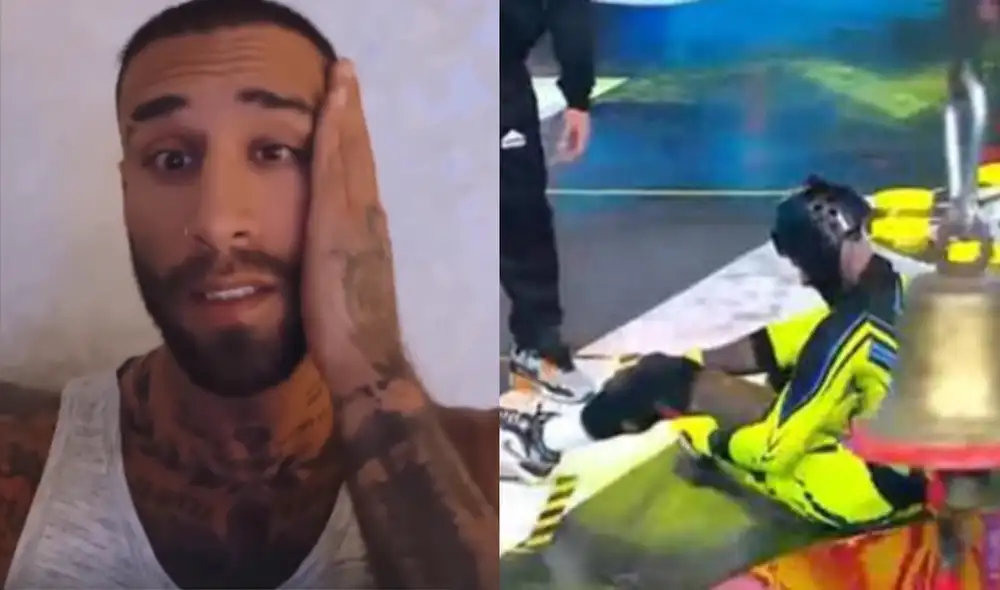 Jota Benz confirma que necesitará una cirugía tras caída en "EEG". Foto: composición LR/ @jotabenz/Instagram/ captura de América TV