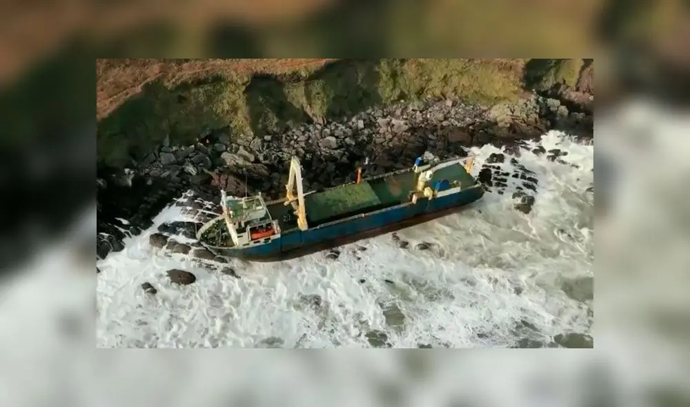 MV Alta recientemente fotografiado por la Guardia Costera de Irlanda.