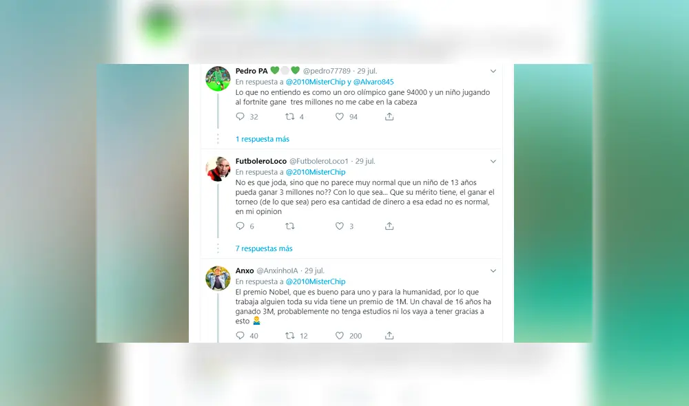 Mister Chip arremete contra los que criticaron los 3 millones de dólares que se ganó el campéon mundial de Fortnite.