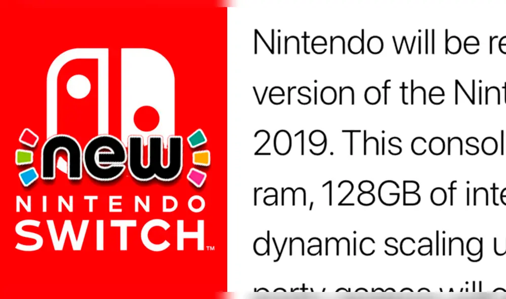 Nueva Nintendo Switch llegaría el 2019 y estos serían sus cambios y especificaciones