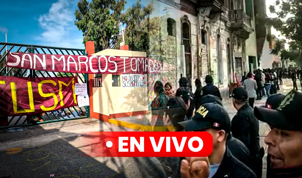 Un gran número de manifestantes de todo el Perú buscó refugio en la Universidad Nacional Mayor de San Marcos en medio de las protestas en la capital. Foto: La República Un gran número de manifestantes de todo el Perú buscó refugio en la Universidad Nacional Mayor de San Marcos en medio de las protestas en la capital. Foto: La República
