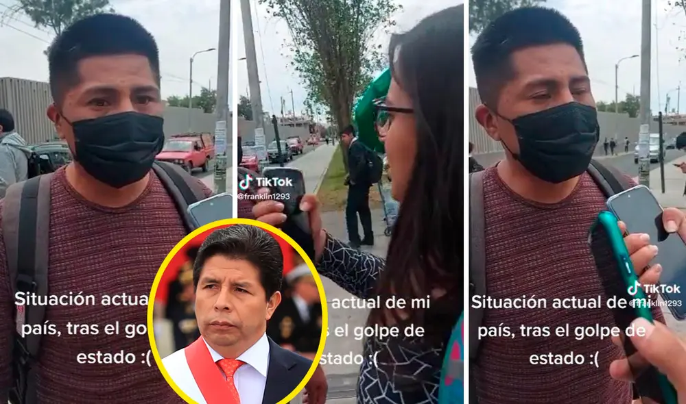 Tras ser abordado por la entrevistadora, él quiso lucirse y comentó sobre la eliminación de España en el Mundial Qatar 2022. Foto: composición LR/TikTok/@franklin1293 Tras ser abordado por la entrevistadora, él quiso lucirse y comentó sobre la eliminación de España en el Mundial Qatar 2022. Foto: composición LR/TikTok/@franklin1293