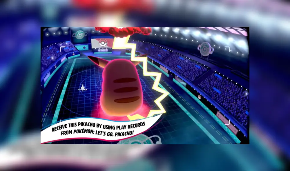 Pikachu forma Gigamax en Pokémon Escudo y Espada.