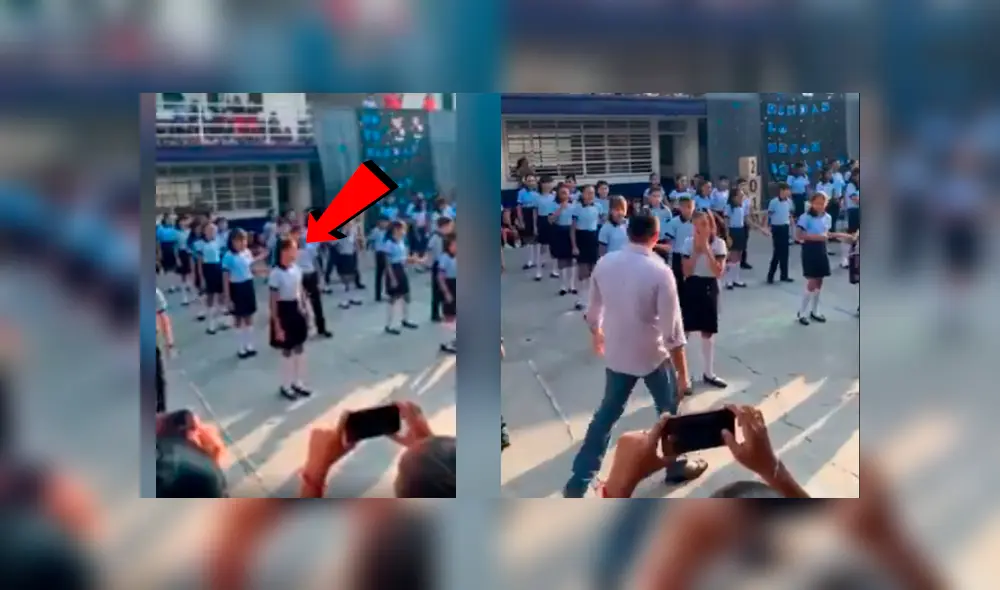 Facebook viral: padre ve que su hija no tiene pareja en actuación y baila con ella [VIDEO]