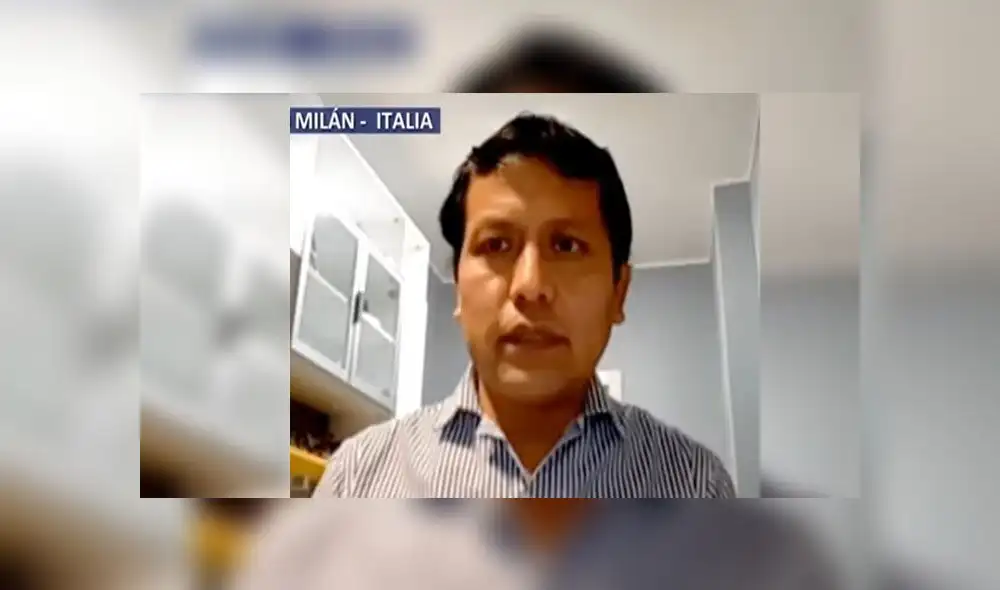 Freddy Espinoza atendió a los primeros pacientes infectados de Milán. Hace una semana, su prueba por coronavirus dio positivo. Foto: Captura Freddy Espinoza atendió a los primeros pacientes infectados de Milán. Hace una semana, su prueba por coronavirus dio positivo. Foto: Captura