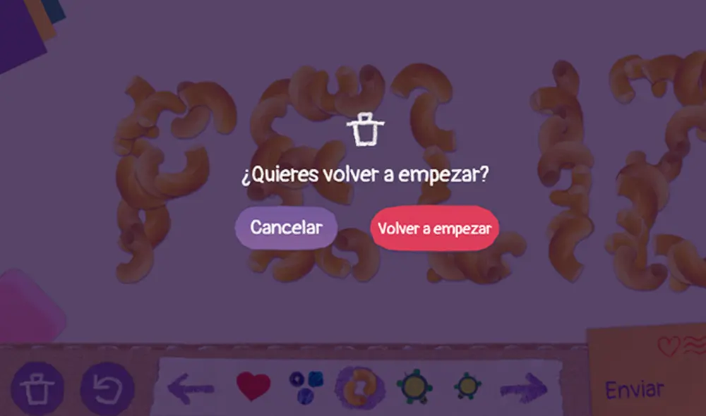 Si no te gustó el resultado, podrás borrar o crear desde el inicio las veces que gustes.