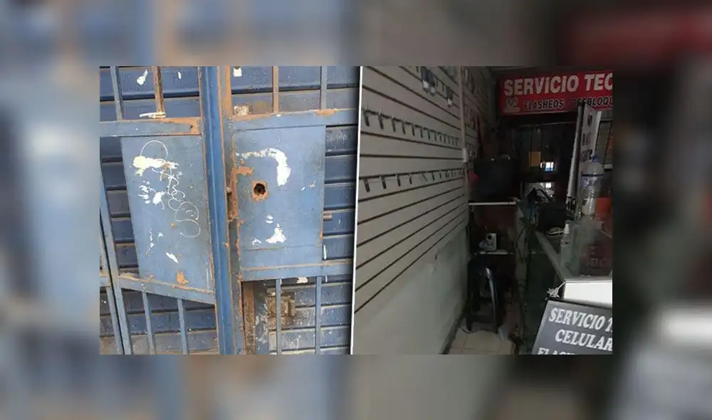 Roban 20.000 soles entre mercadería y efectivo de local que vendía celulares en El Agustino | Créditos: difusión / URPI