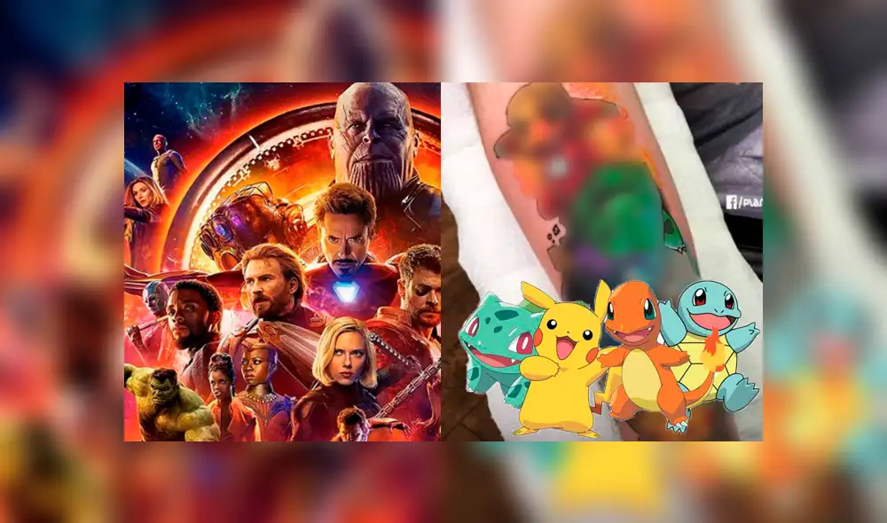 Facebook: tatuador transforma a varios Pokémon en Avengers y realiza insólito tatuaje que ya es viral [FOTOS]