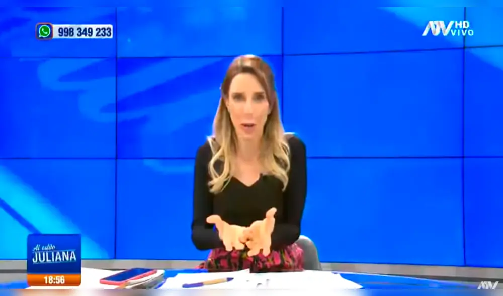 Juliana Oxenford indignada porque le volvieron a hackear su cuenta de Twitter y asegura que no la van a callar