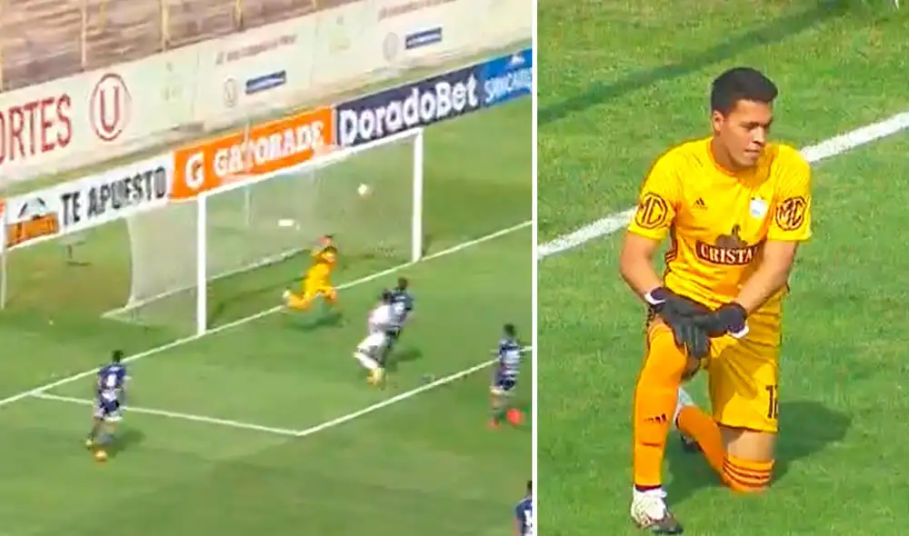 El centro venenoso de Cossio sorprendió a Renato Solís. Captura: Gol Perú