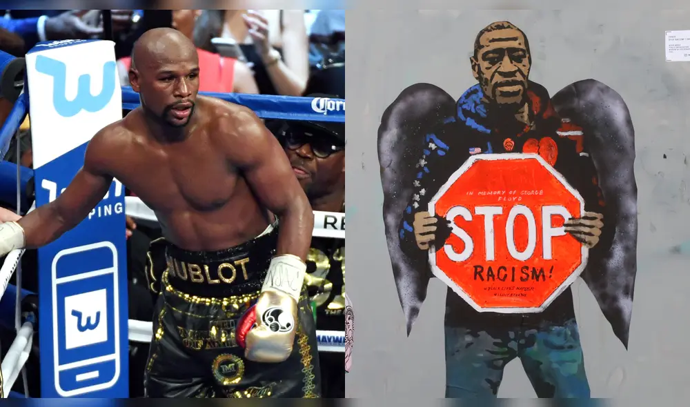 Floyd Mayweather se ofrece a pagar los gastos del funeral de George Floyd. Foto: AFP