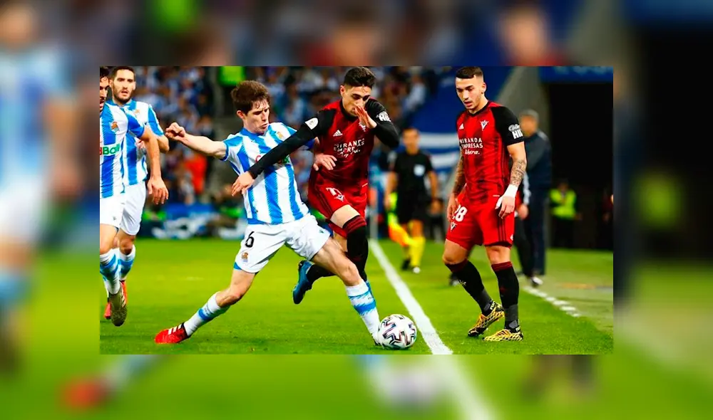 La Real Sociedad ganó por 2-1 en el partido de ida en Anoeta. Foto: Difusión.