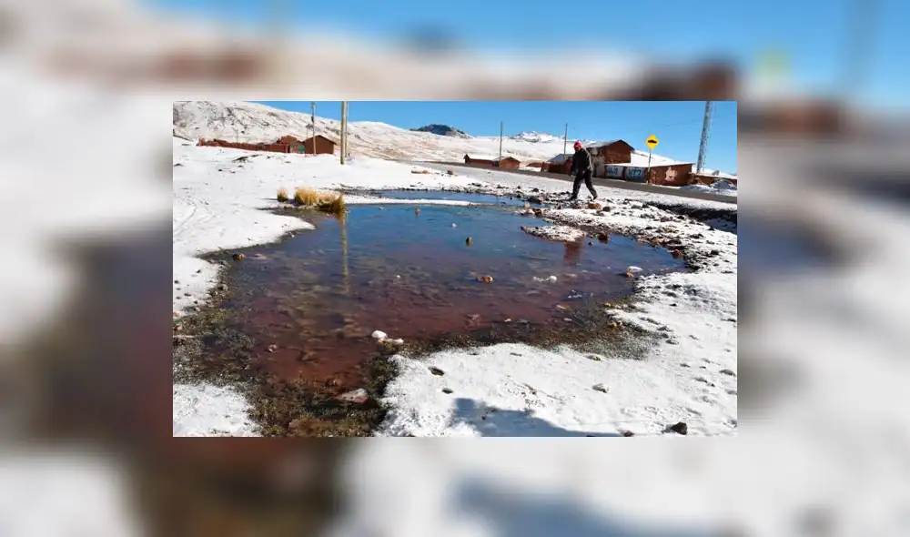 En Tacna, Puno, Cusco y Arequipa se registraron bajas temperaturas
