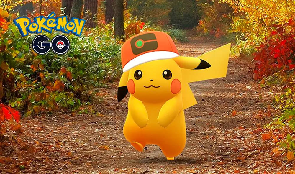 Pikachu con gorra trotamundos aparecerá hoy martes 6 de octubre desde las 6:00 p.m. hasta las 7:00 p.m. Foto: Pokémon GO