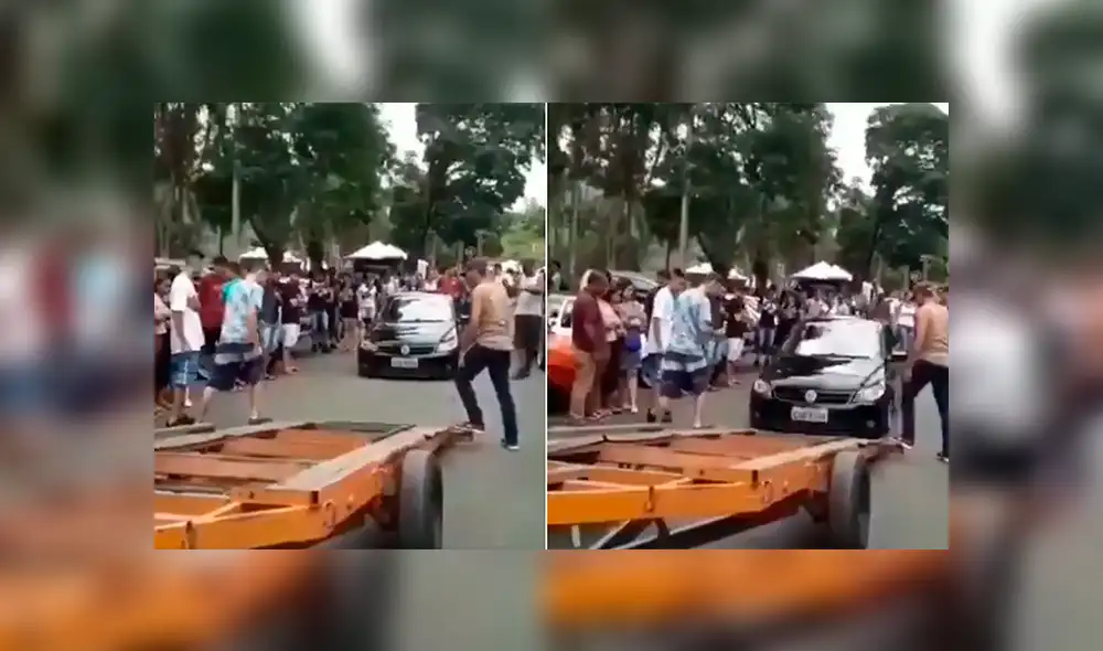 Facebook: Conductor quiso realizar impresionante truco, pero sufre terrible accidente [VIDEO]