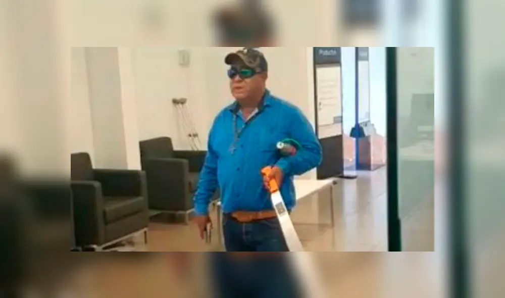 El rostro del hombre que perdió la vida.