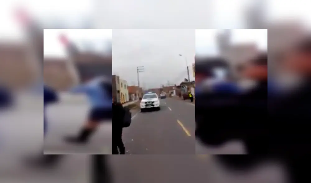 En Facebook, un grupo de escolares salieron a las calles para celebrar y quedaron sorprendidos con la acción de los serenazgos.