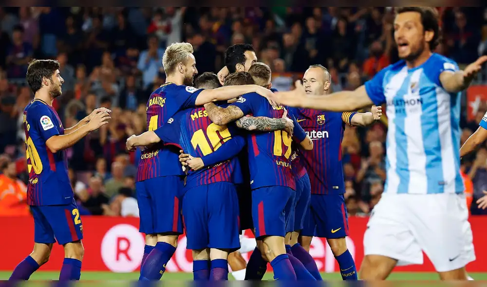 FC Barcelona venció 2-0 al Málaga y sigue en lo más alto de la Liga Santander [Resumen]